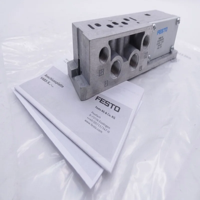 New and Original  VABS-S4-1S-G14-B-R3 541069 Connection Plate -un- PLC Programming Controller