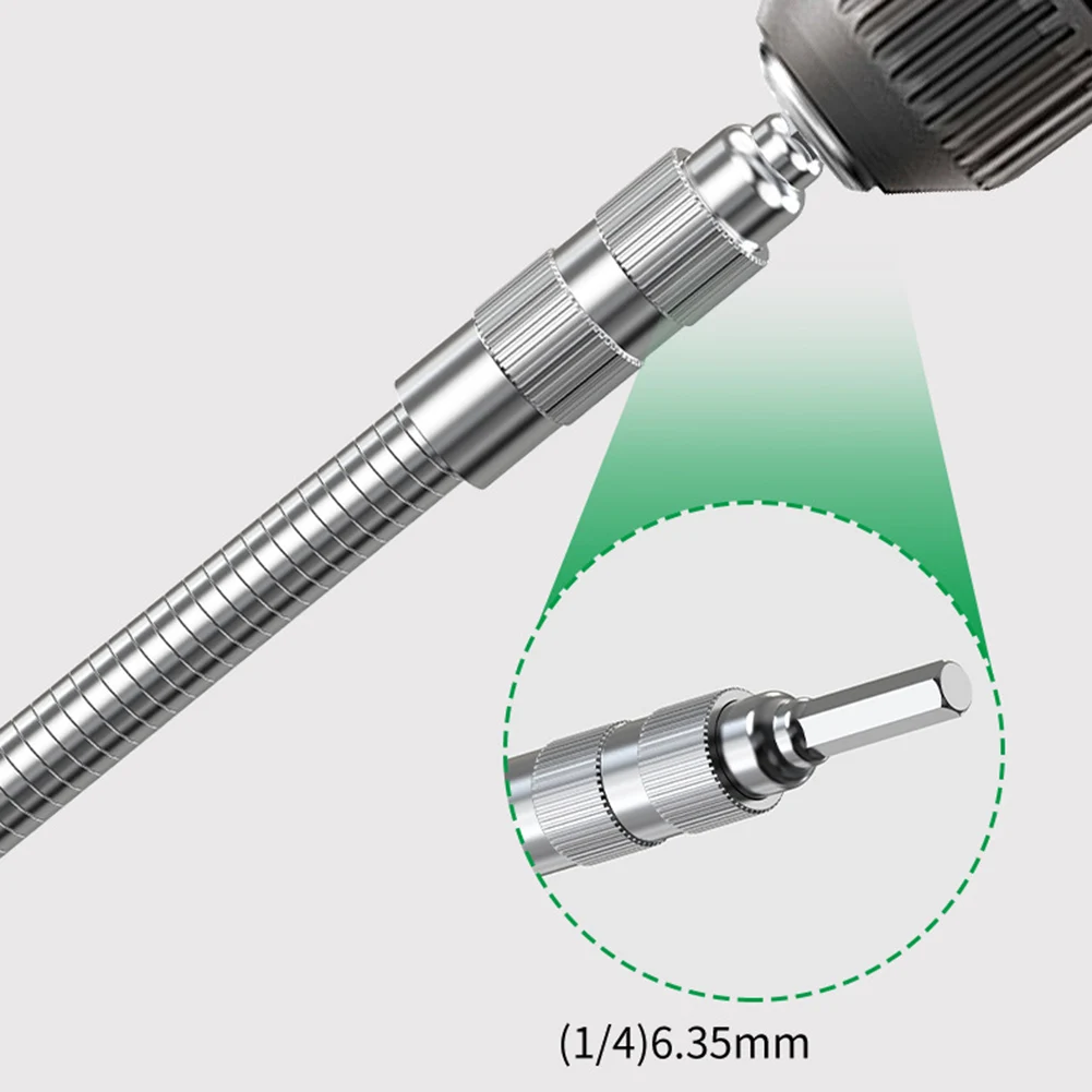 Electric Screwdriver Drill Bit Extension For DIY Home Repair 1 4 Shank Bits Holds Hex Shank Bits Portable Compact