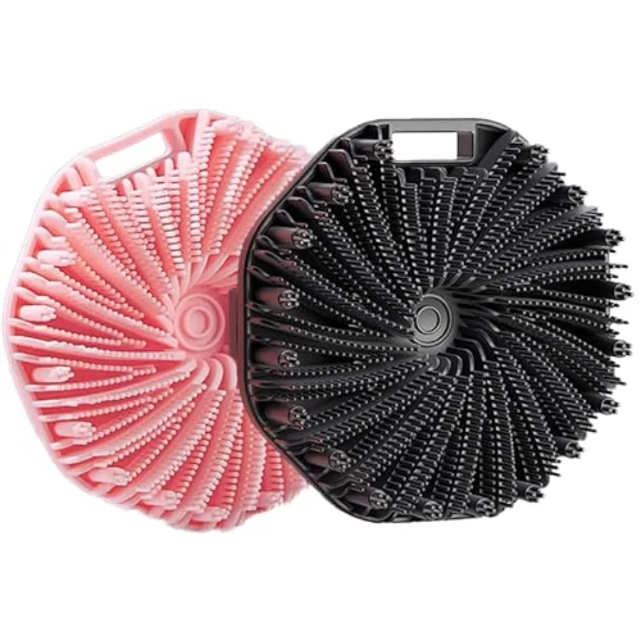 

Silicone Body Scrubber Silicone Loofah Quick-Dry Exfoliating Body Brush for Wet or Dry Brushing More Hygienic Than Traditional