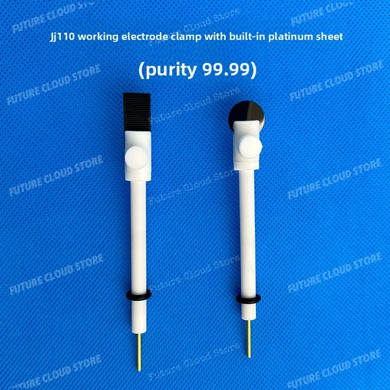 Professional lab JJ110 platinum sheet electrode clip electrochemical PTFE Pt working electrode clip platinum electrode good
