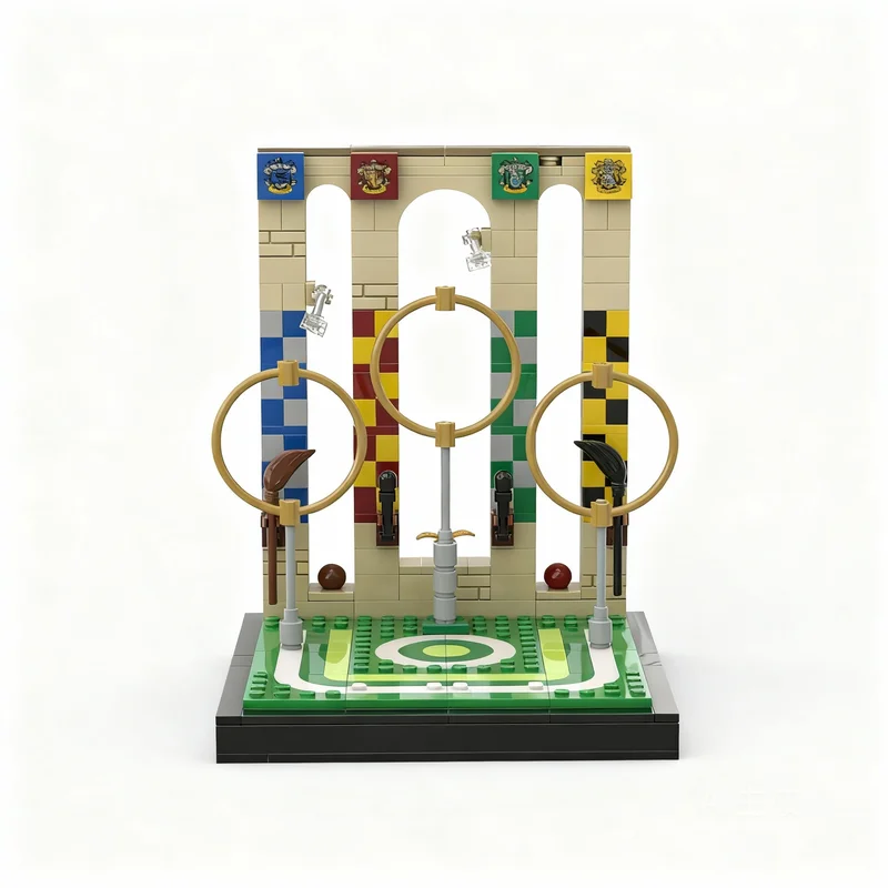 315 stuks MOC Q Pitch Harry Model Bouwstenen Architectuur Assembleren DIY Creatief Kerstcadeau Idee Educatief Speelgoed Steentjes Kinderen