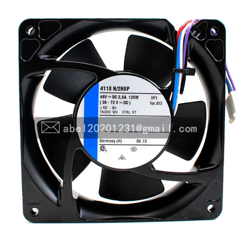 

BRAND NEW ORIGINAL 4118N/2H8P 4118 N/2 H 8 P DC 48V 4WIRES COOLING FAN 12038 12CM 120*120*38 MM