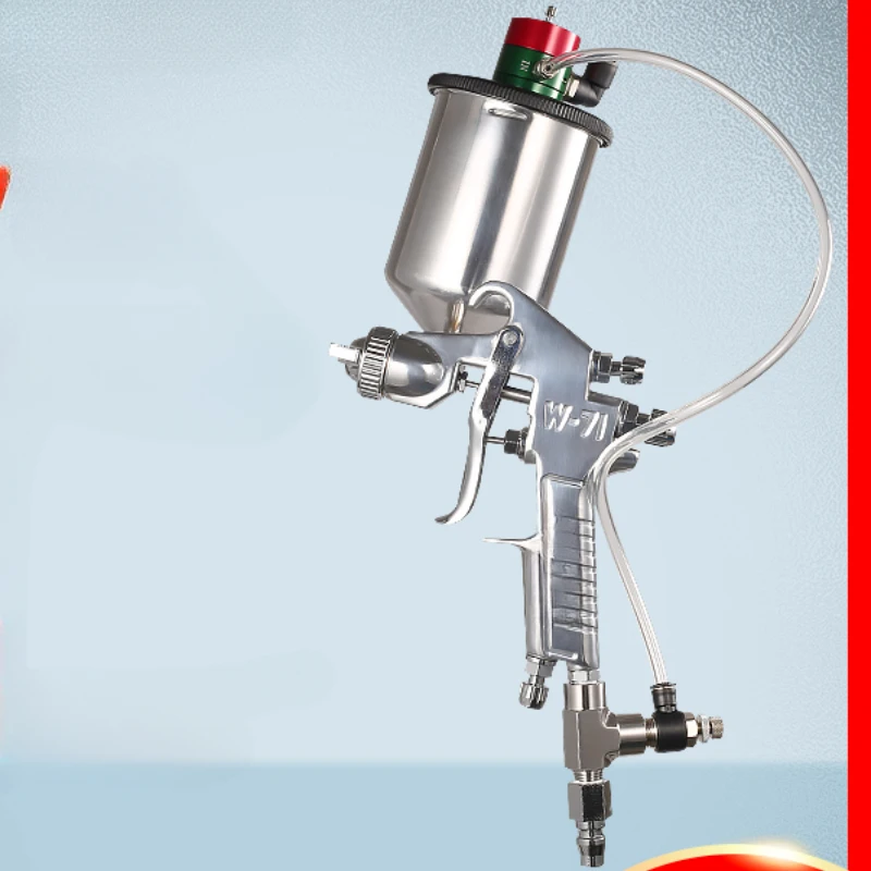 Spray gun Pneumatic stirring paint spray gun, easy anti-precipitation paint spray gun on the pot