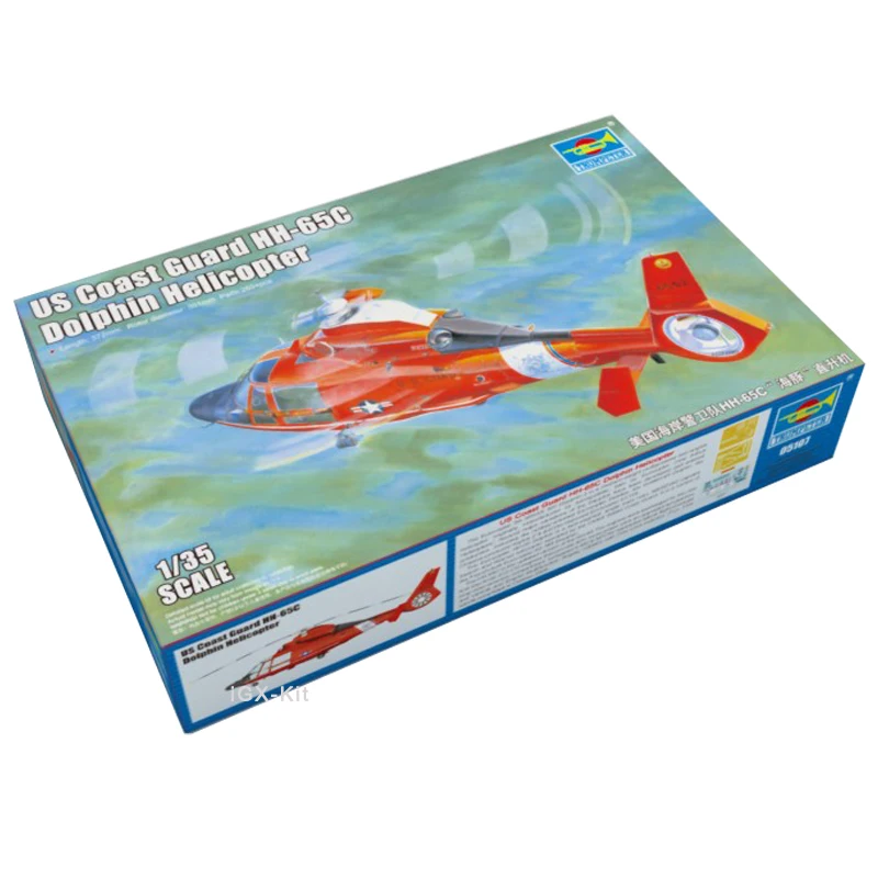 

Trumpeter 05107 1:35 US Coast Guard HH-65C Dolphin Helicopter Toy Gift Hobby Plastic Assembly Model Handcraft Building Kit