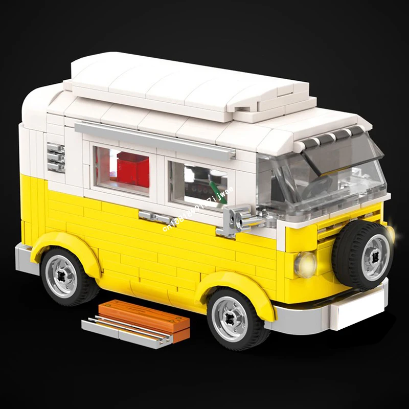 New Hot Selling City Classic T2 RV Camper Holiday Van Building Blocks Model DIY creative ideas Kids Toys Birthday Christmas Gift