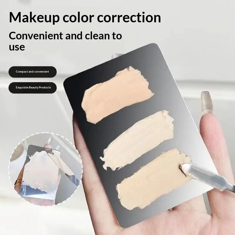 Makeup Palette For Foundation Application Lipstick Eye Shadow Mixer Palette Cosmetic Brushes With Spatula Beauty Tools Nail Art