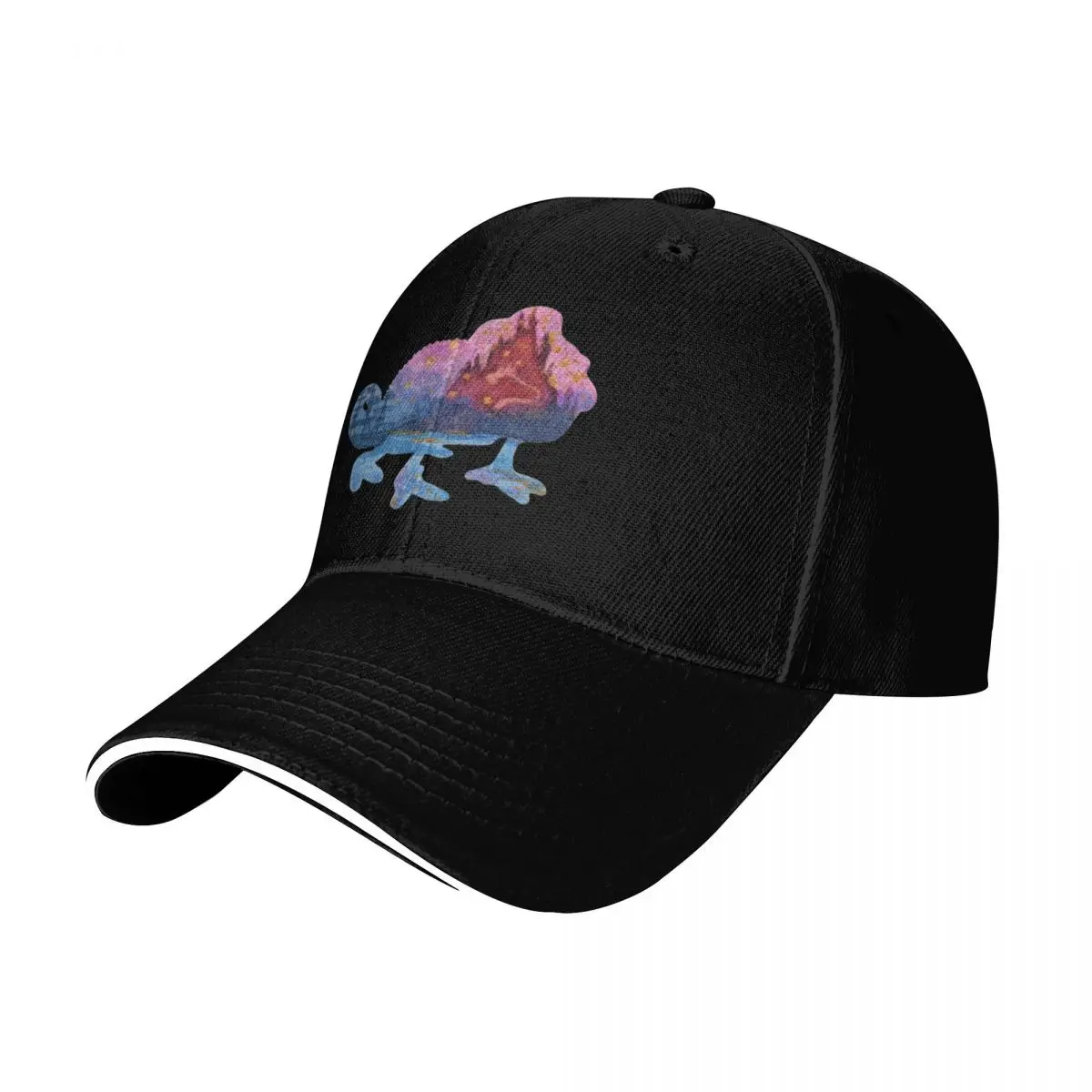 Watercolor Silhouette Tangled Pascal Baseball Cap Vintage Retro Embroidered Lightweight Packable Gift for Him Her