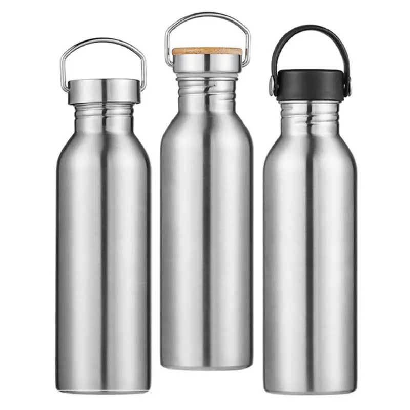 Stainless Steel Water Bottle Outdoor Sports Cycling Water Bottles Steel Water Bottles Wide Mouth Metal Bottles For Cold Drink