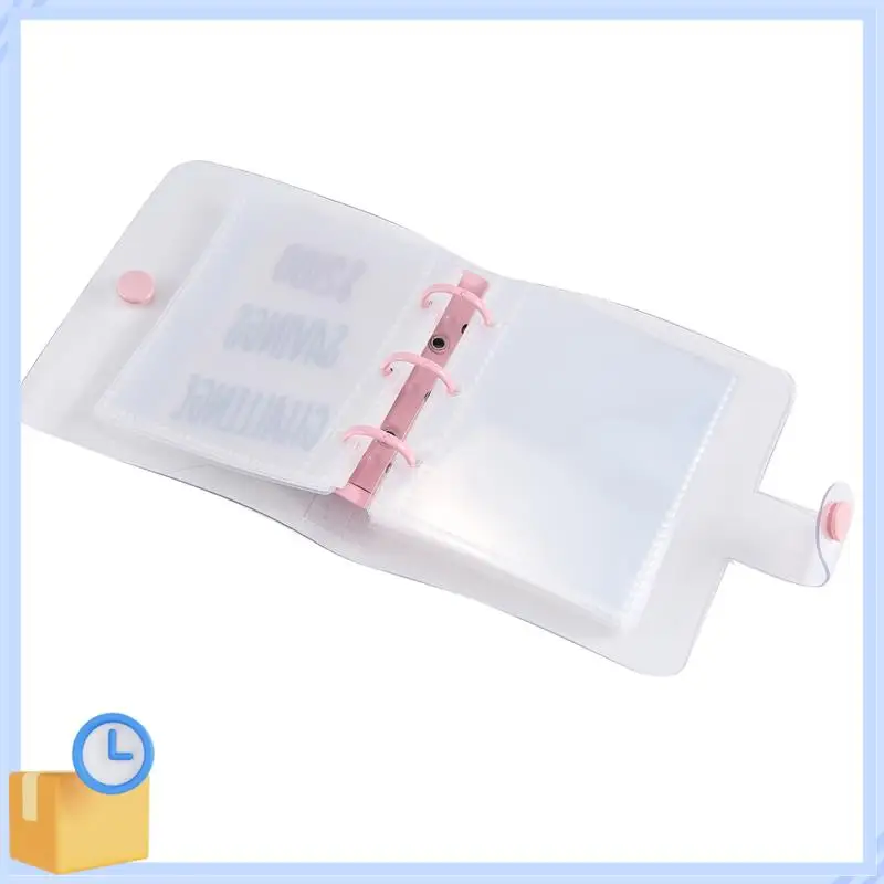 人気の2100貯金チャレンジバインダー、お金貯金チャレンジミニバジェットバインダー、PVCピンク、1個