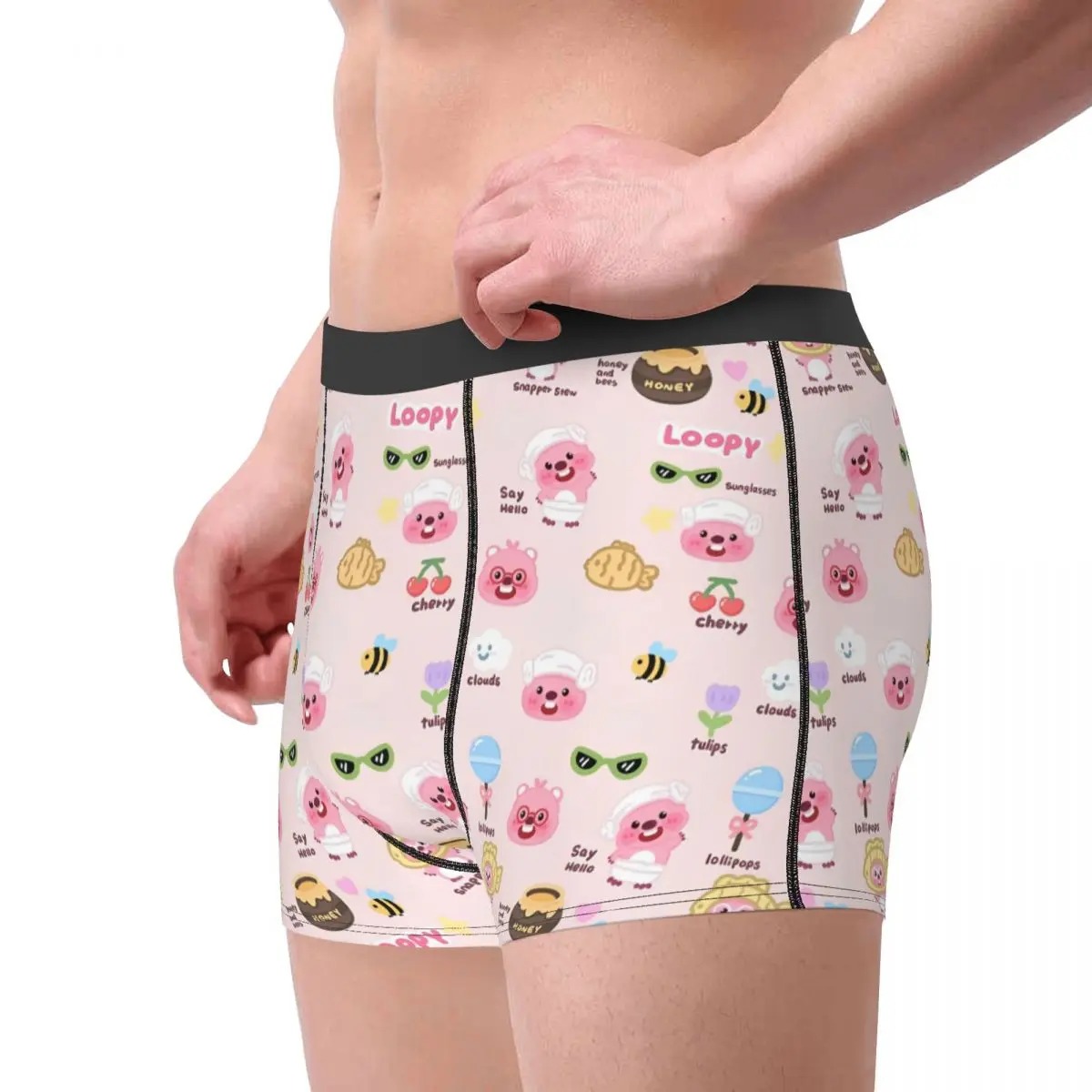 Man Zanmang Loopy Cartoon Collection Boxer Briefs Shorts Panties Breathable Underwear Cute Kawaii Homme Hot Plus Size Underpants