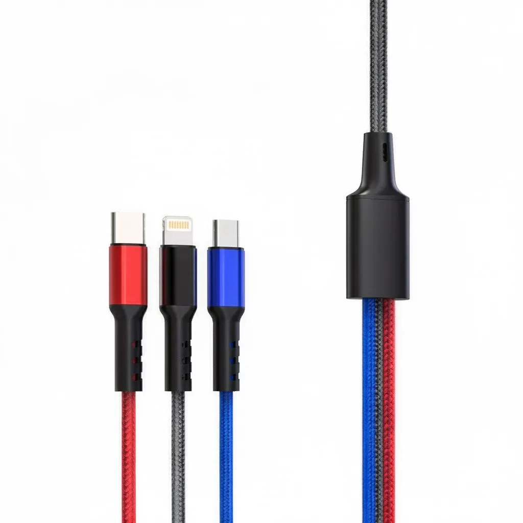 Cabo 3 em 1 Carregamento Rápido para Todos os Dispositivos Universal e Alta Velocidade