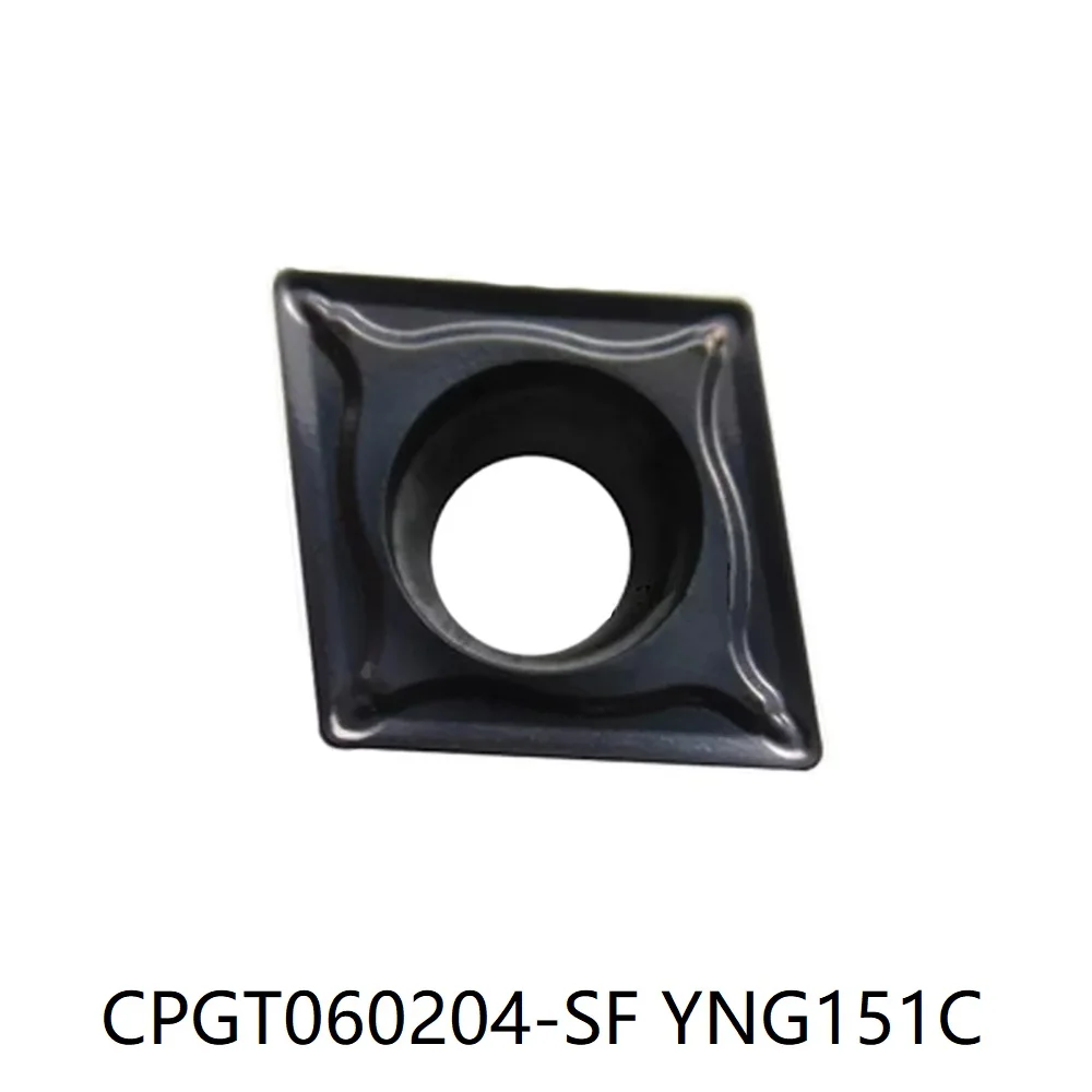 

ZCC YNG151 YNG151C CPGT 060204 -SF (10 вставок в коробке) Токарные вставки из цементированного карбида Обработка: сталь, нержавеющая сталь, литое железо