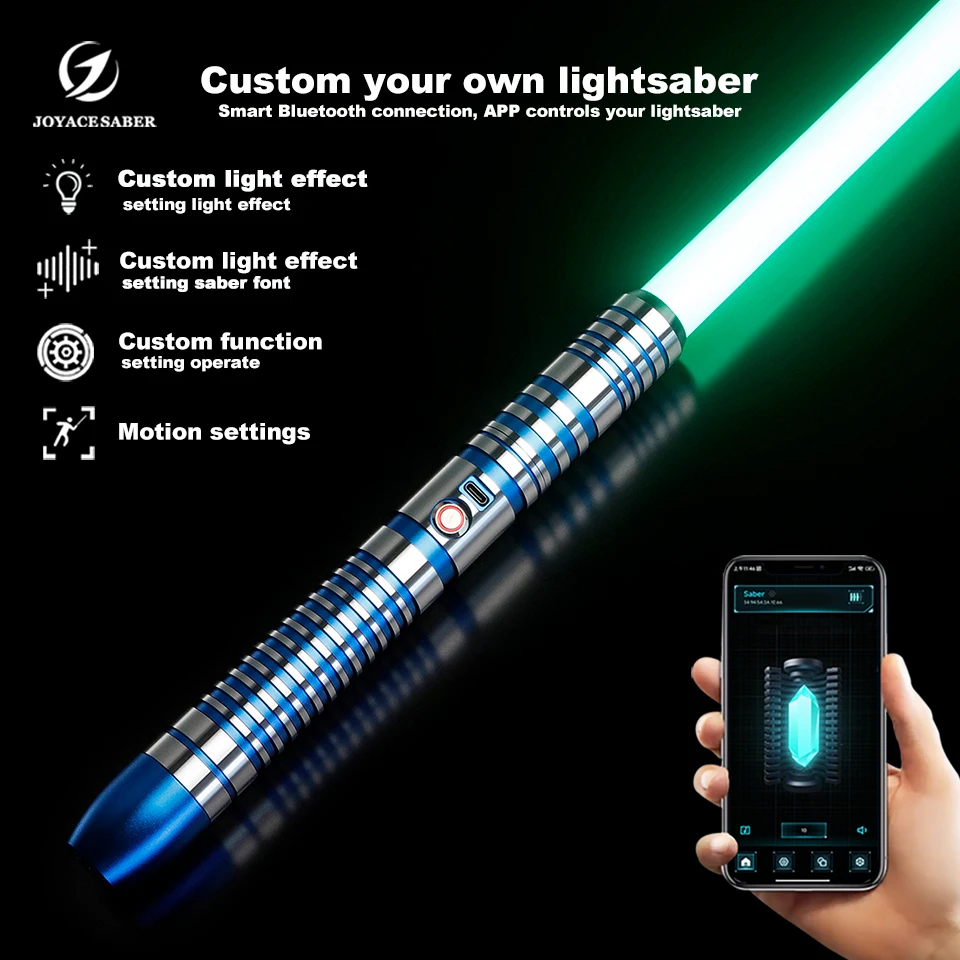 Lightsaber Jedi Neopixel cahaya Saber Xenopixel pedang Laser Cosplay Dueling berat warna tak terbatas bercahaya mainan Cosplay Joyace