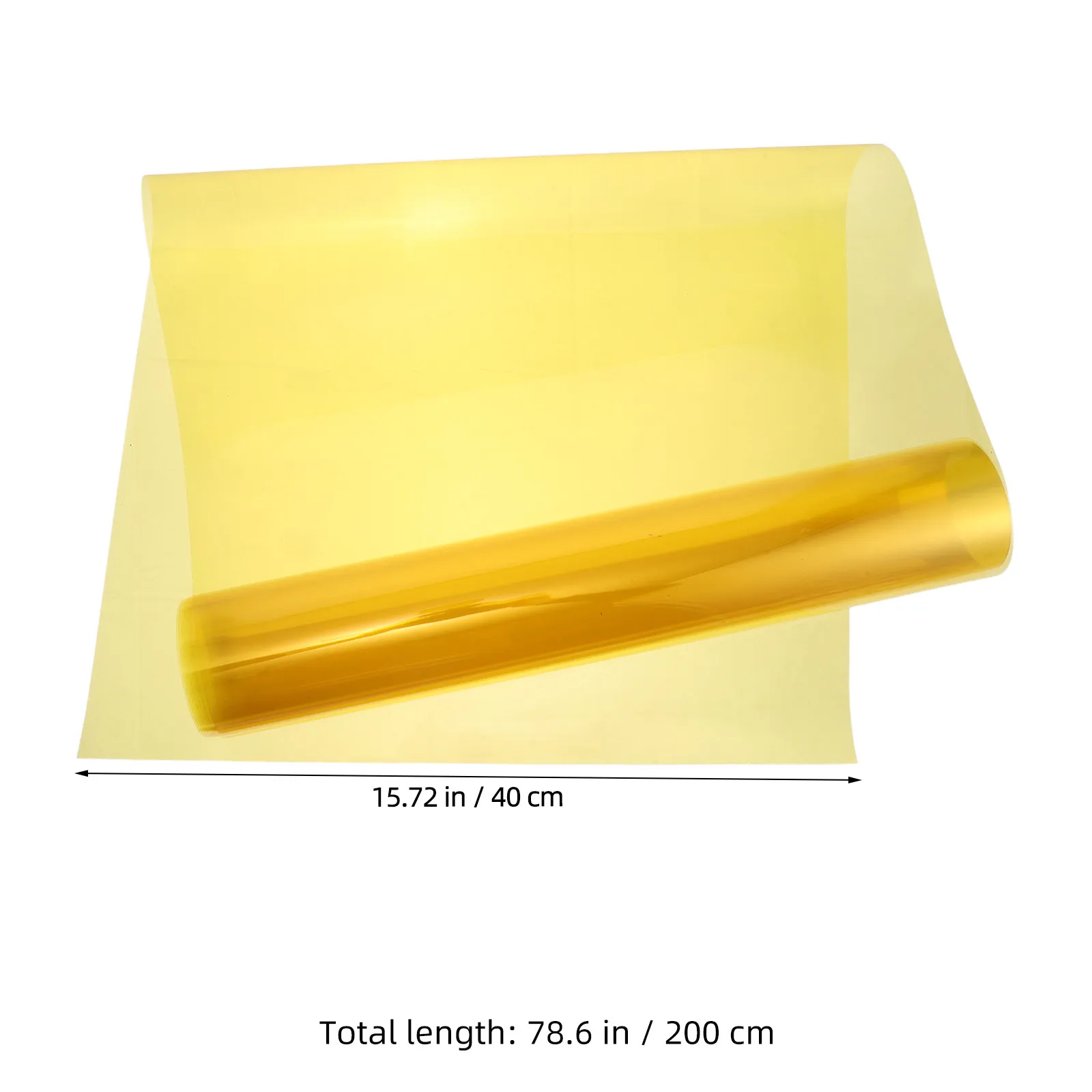 1 Roll Window Privacy Film Heat Insulation Decorative Glass Sticker Uv Protector Self Adhesive Two Way Tint Yellow 78.74x15.75 view 5