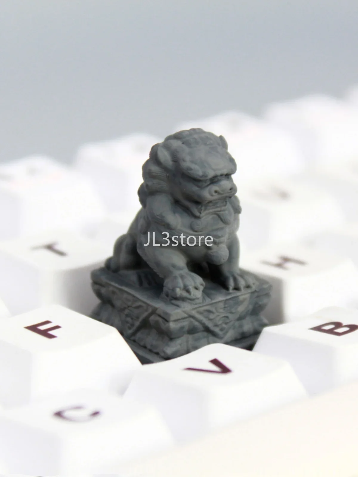 Personalized keycap town house stone lion lucky creative resin keycap cartoon cute keyboard girlfriend gift