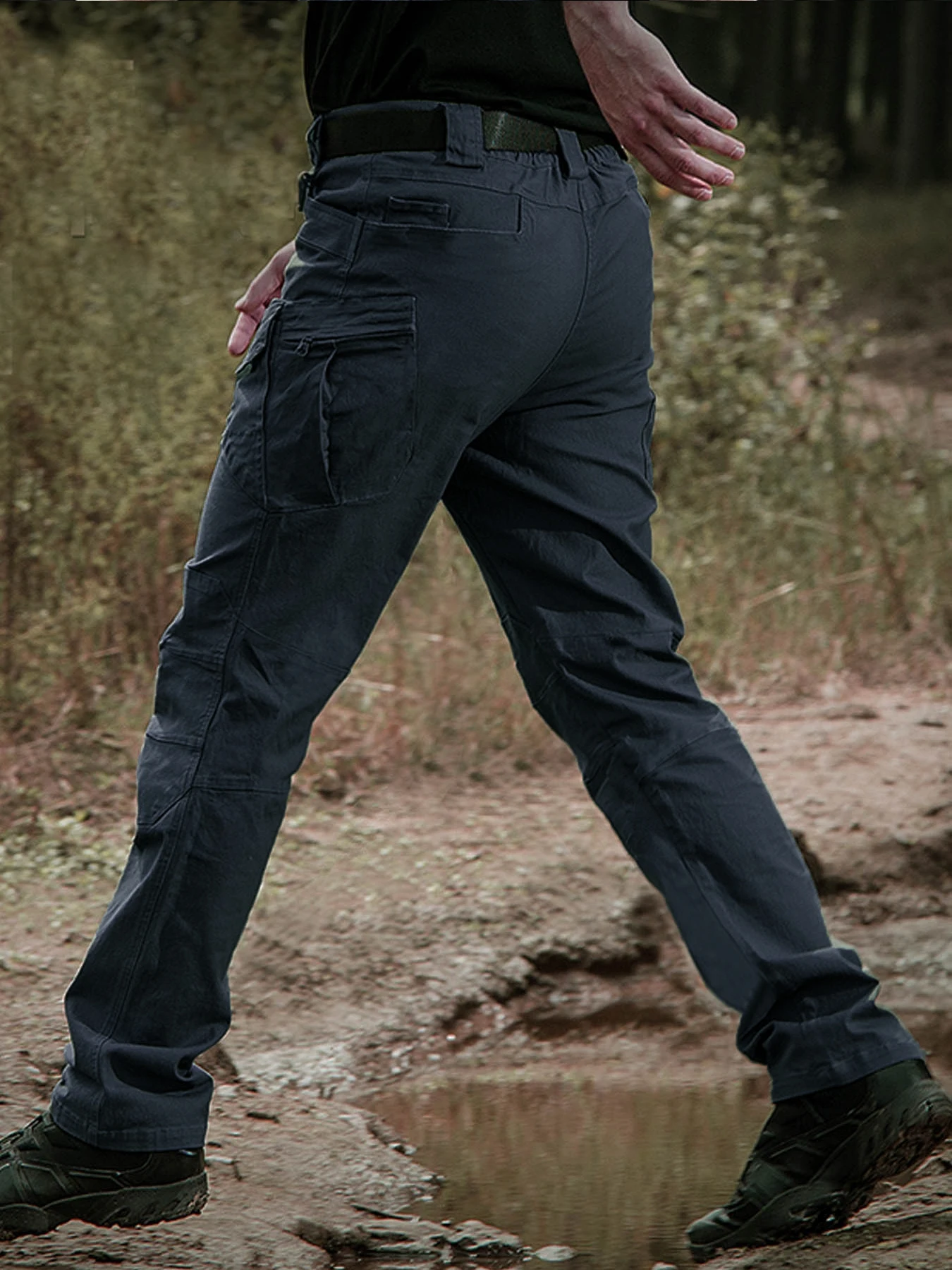 Monos tácticos, pantalones para las cuatro estaciones, pantalones de asalto para hombres, pantalones de entrenamiento de camuflaje para exteriores, resistentes al desgaste, con múltiples bolsillos