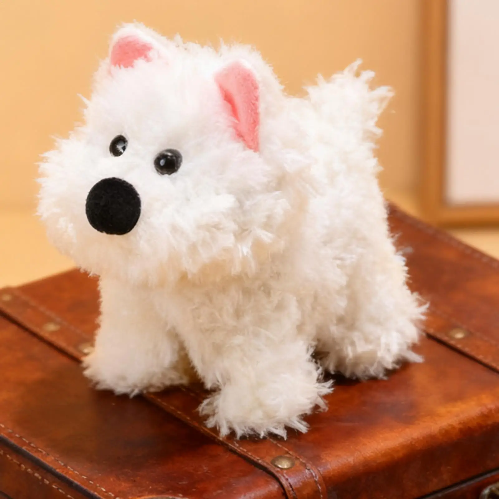 Peluche interattivo con bambola a forma di cavallo, morbido e carino, giocattolo di peluche elettrico parlante per esposizione di scaffali per soggiorno, camera da letto per bambini