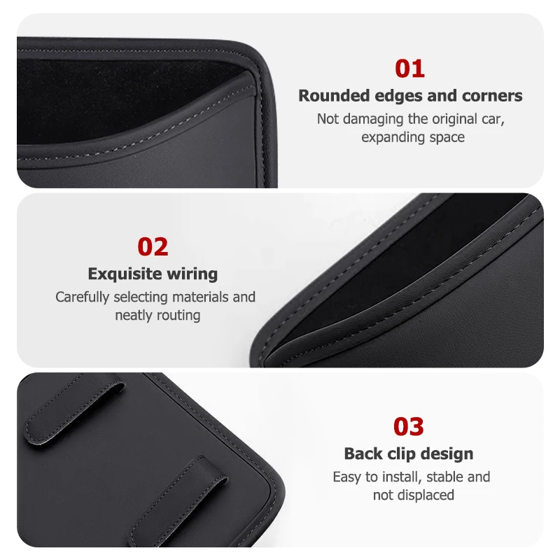 Leather Car Trash Can Suspended Garbage Bin Storage Bag For Hyundai Tuscani Coupe Tiburon 2004 2005 2006 2007 2008 2009