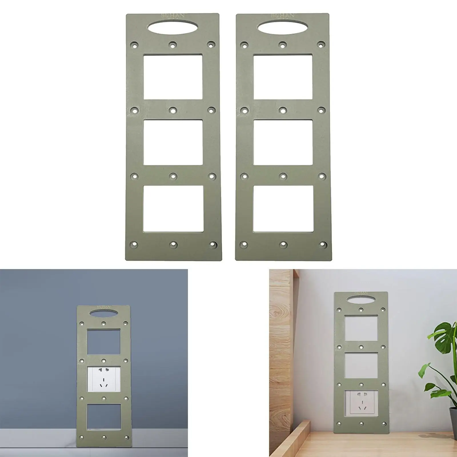 86 Type Wire Box Template Easy Use Accessories Open Holes on The Bottom Box Professional Socket Base Mold for Electrician Work