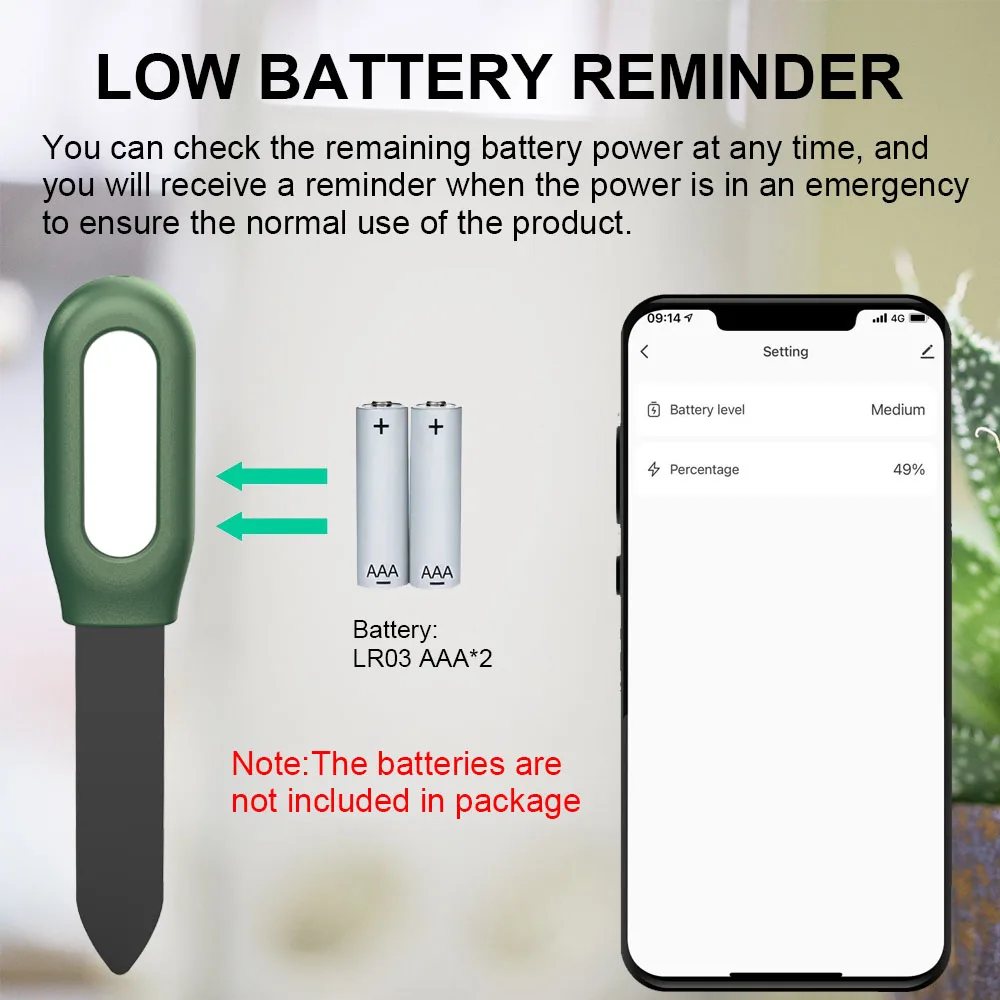 Haozee Tuya Smart Zigbee Soil Tester Temperature and Humidity Meter Moisture Sensor Garden Automation Irrigation Detector