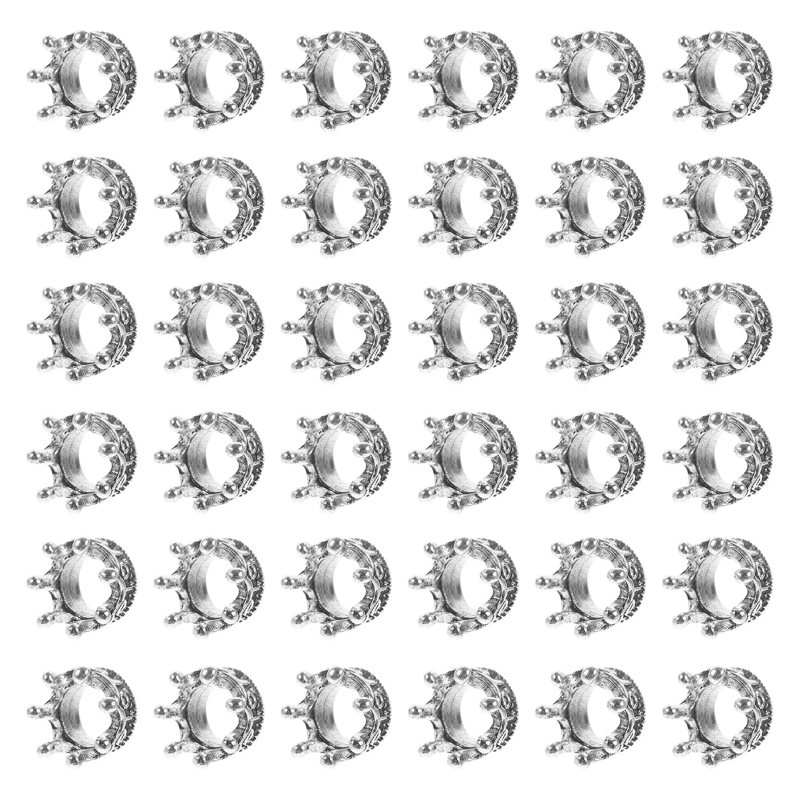 

100Pcs Crown-Shape Charms Alloy Pendant DIY Jewelry Pendants Necklace Keychain Decor Unique Alloy Jewelry Supplies