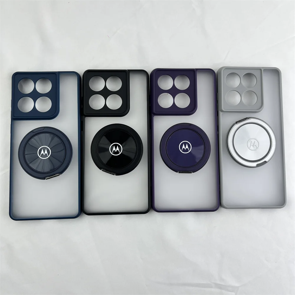 Étui Transparent mat avec support pour Motorola Moto Edge 60Stylus 60 50 Fusion 50 Ultra Pro S50 Neo 5G, housse magnétique antichoc avec anneau Étui Transparent mat avec support pour Motorola Moto Edge 60Stylus 60 50 Fusion 50 Ultra Pro S50 Neo 5G, housse magnétique antichoc avec anneau