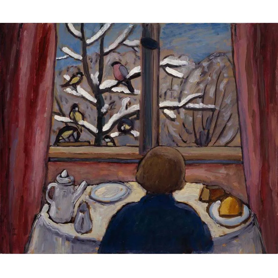 

Gabriele Munter artworks,Breakfast of the Birds,Handmade famous oil painting reproduction,Decoration picture for home,Wall art