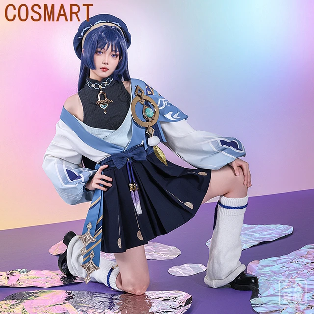 Cosmart Genすねインパクトワンダラースカーフのセクシャルターンゲームスーツ可愛いコスプレコスチュームハロウィーンパーティーロールプレイ -  AliExpress