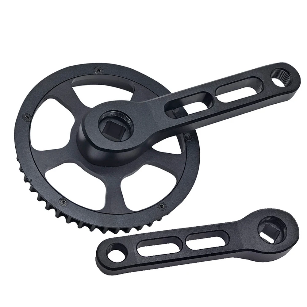 

Aluminum Crankset For Belt Drive Belt-Drive Crankset Crank Length 120mm Belt-Drive Kids Bike Prevents Chain Drop