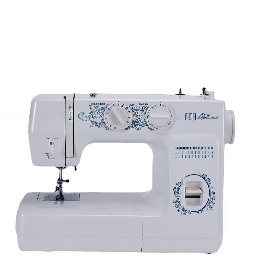 Multifunctional household sewing machine, single-needle electric embroidery machine, mini portable 24-pattern keyhole edge