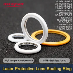 Anillo de sellado de lente láser para ventanas protectoras, sello de resorte, Raytools Precitec Bodor WSX Ospri BT210/BT240S/Procutter/Lightcutter