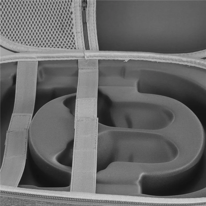 Ingenious-Storage Bag+Shoulder Strap For Meta Quest3 VR Headset Case For Meta Quest3 Storage Box Grey