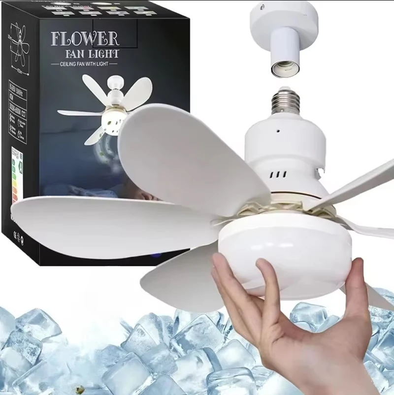 30W Ceiling Fan Light E27 with Remote LED Dimming Function Suitable for Living Room Study and Home use 85-265V - view 4