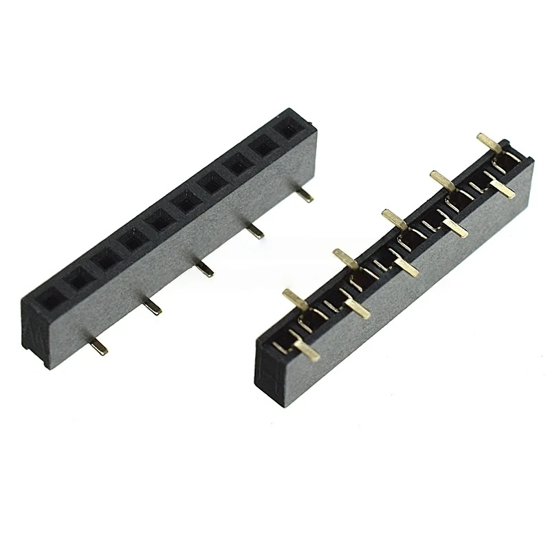 10pcs 2.54mm SMD Stackable 1x2P/3P/4P/5P 6P 8P 10P 40P PH8.5 Single Row Rohs SMT Female Pin Header 40Pin Interleaved Connectors