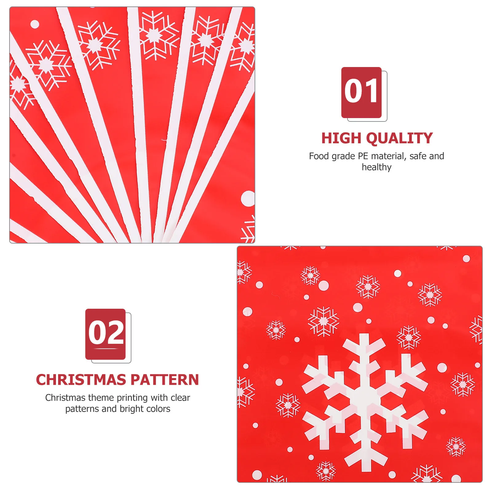 

10Pcs Xmas Style Gift Bags Wear Resistant Pe Material Drawstring Pouches for Small Xmas Presents and Sweets Festival Gift Bags