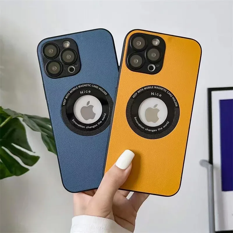 Self-contained Dust-proof Net, Exposed Label Mobile Phone Case, Iphone14promax Magnetic Suction Mobile Phone Case, Full Lens,13