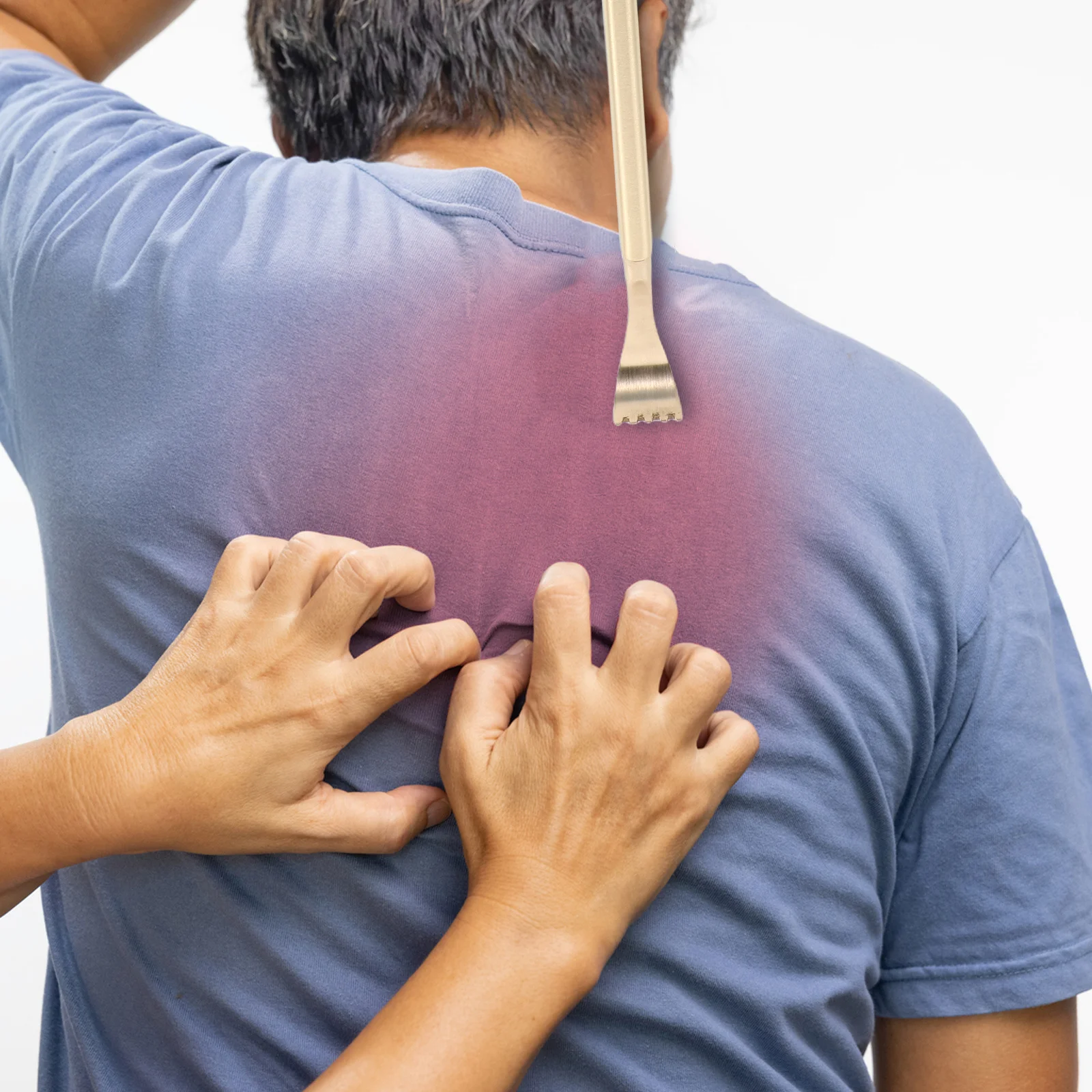 

Медный скребок для спины, портативный, с длинной ручкой, металлический, для облегчения зуда для мужчин и женщин, прочная конструкция, эргономичный самомассаж