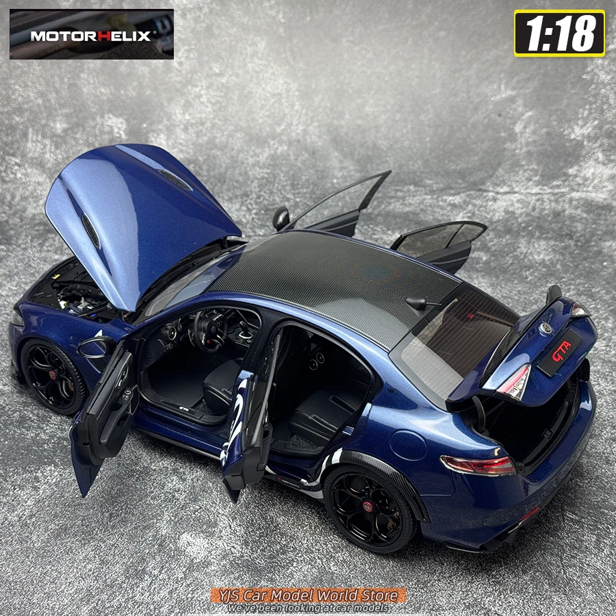 MOTORHELIX 1/18 Alfa Romeo Giulia GTA Sportwagen metalen automodel statische displaystukken vakantiecadeaucollectie