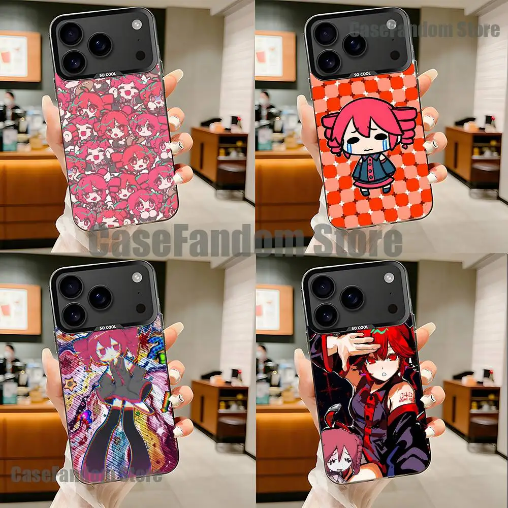 

K-Kasane T-Teto Get To Me Phone Case For iPhone 17,16,15,14,13,12,11,Pro,Max,Plus,Black Matte Shockproof Cover