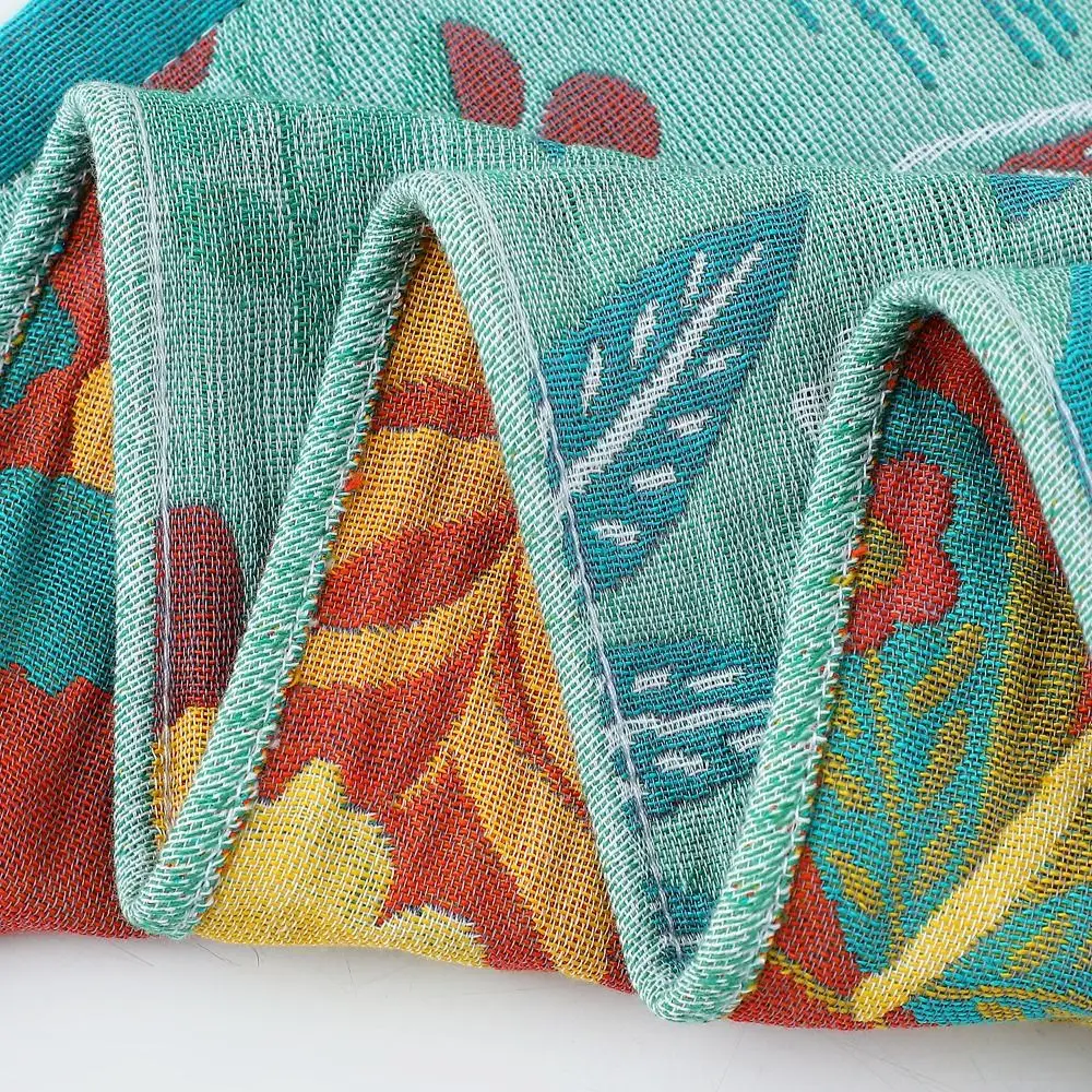 New 36x74cm Face Towels 5 Layer Cotton Gauze Soft Large Hand Towel Decorative Absorbent Pure Cotton Dish Cloth for Children