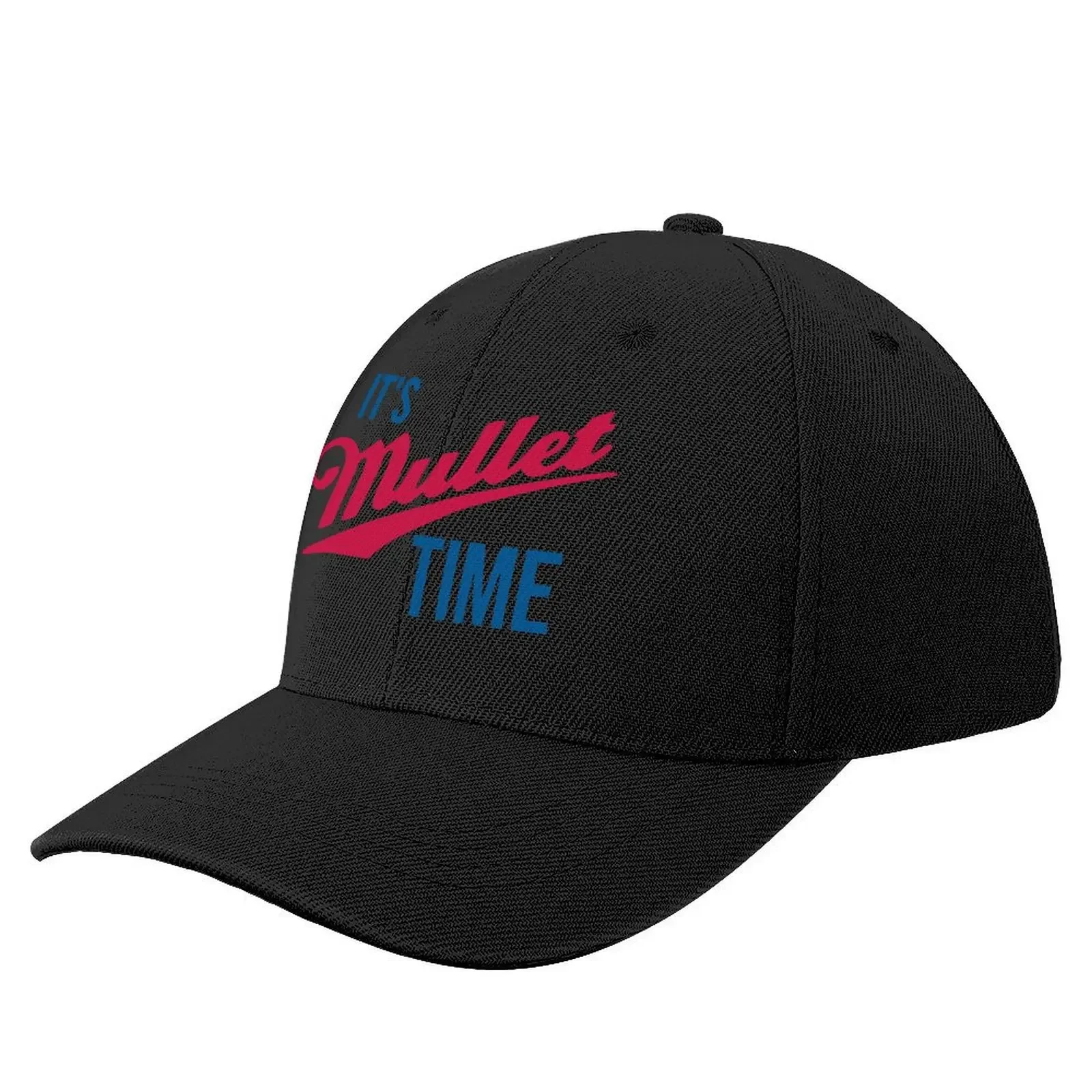 It's Mullet Time, Funny Mullet Baseball Cap Hood Luxury Brand For Women Men's