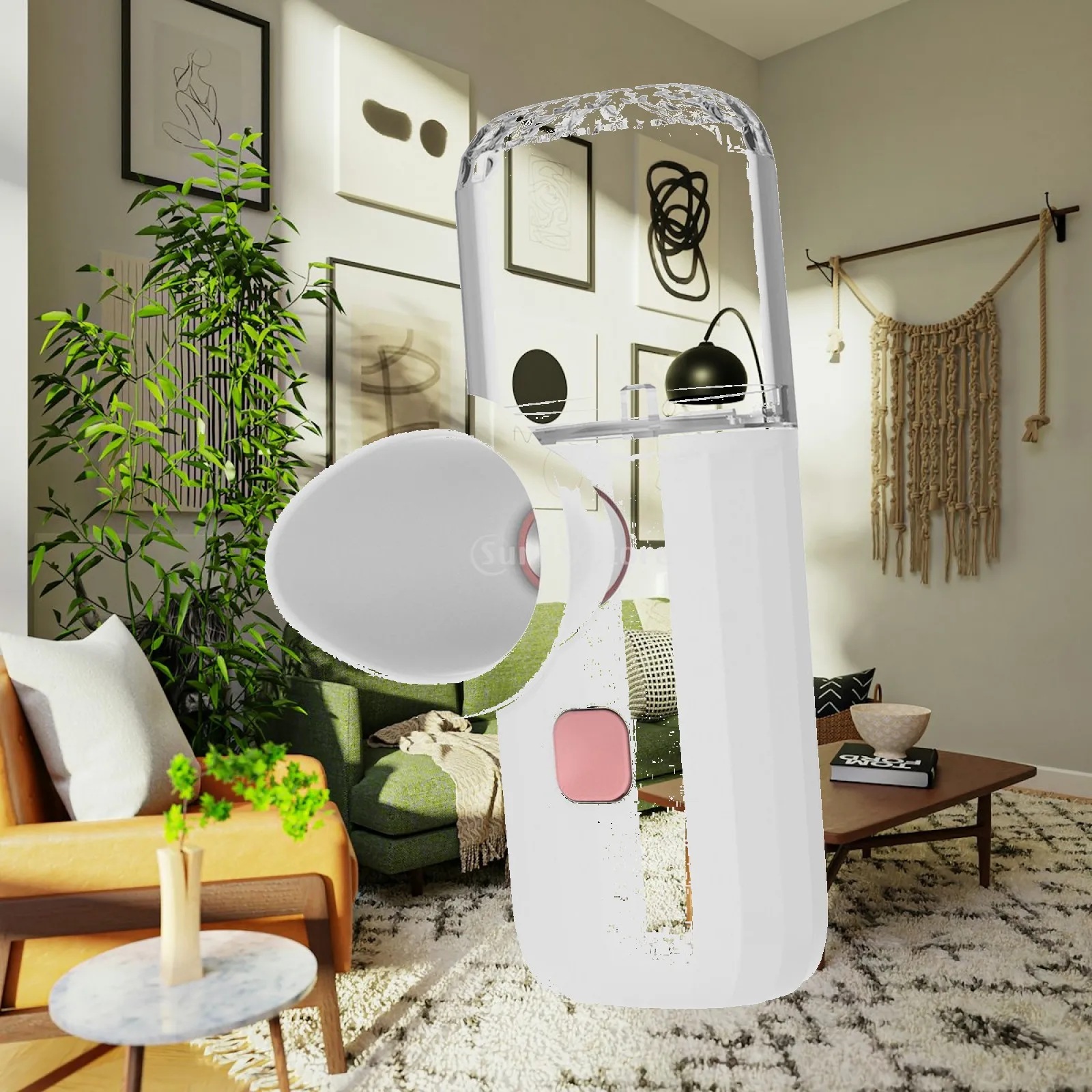 Handheld Eyes Mist Sprayer 20ml Facial Steamer USB Charge Battery Sprayer for Quick Eye and Face Moisturizing
