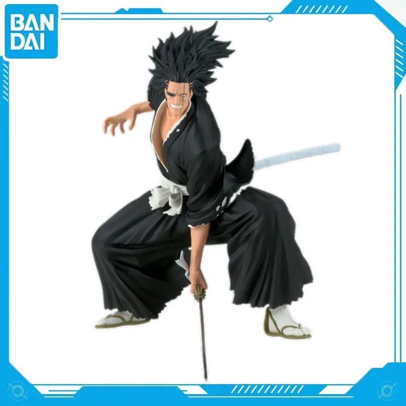 Bandai Genuine Anime Bleach Thousand Years of Bloody Battle Zaraki Kenpachi PVC 13cm Figure Ornament Model Toy Gift Collection