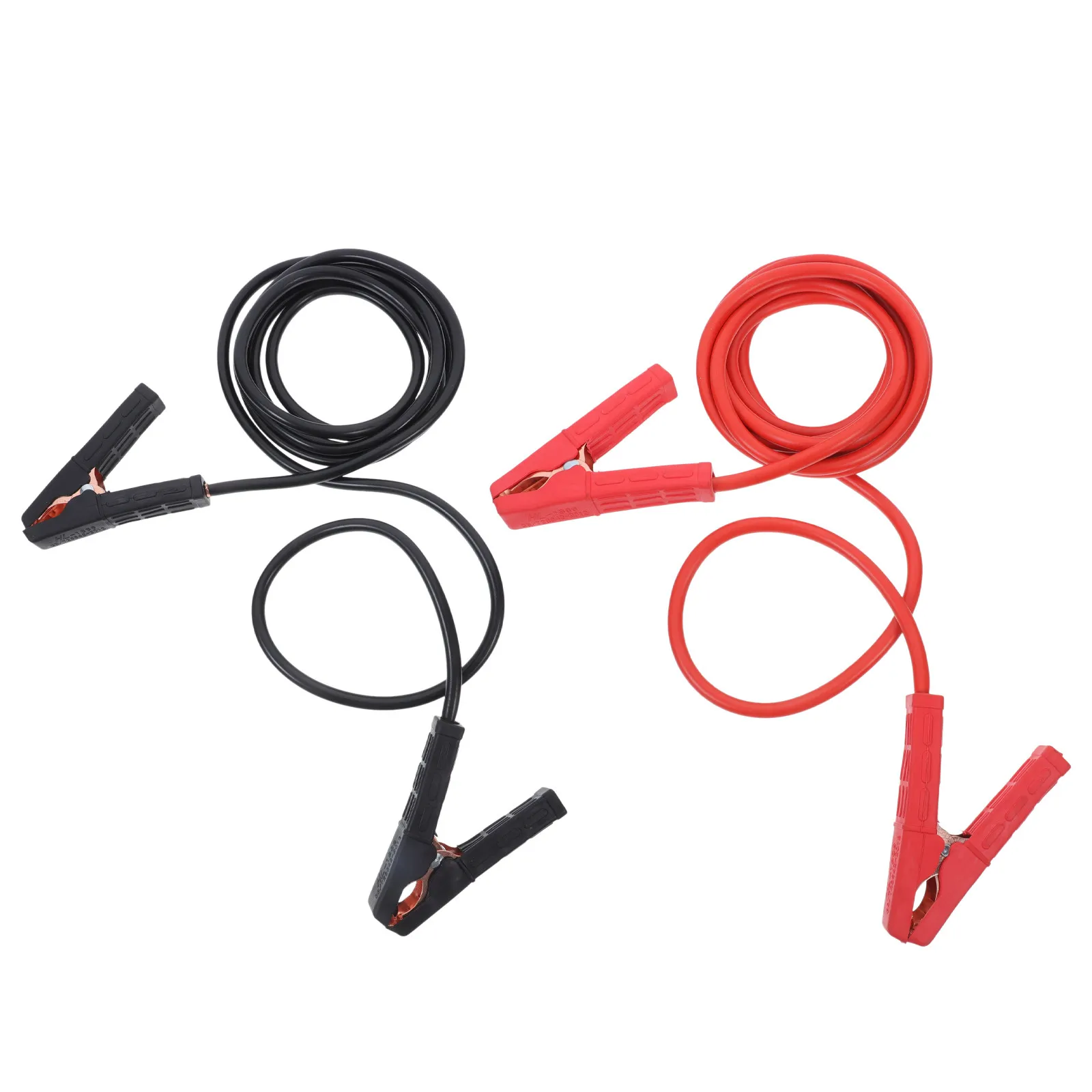 2Pcs Compact Portable Heavy Duty Battery Jumper Cables Oneclick Start Emergency Charger for Car Truck Suv Quick