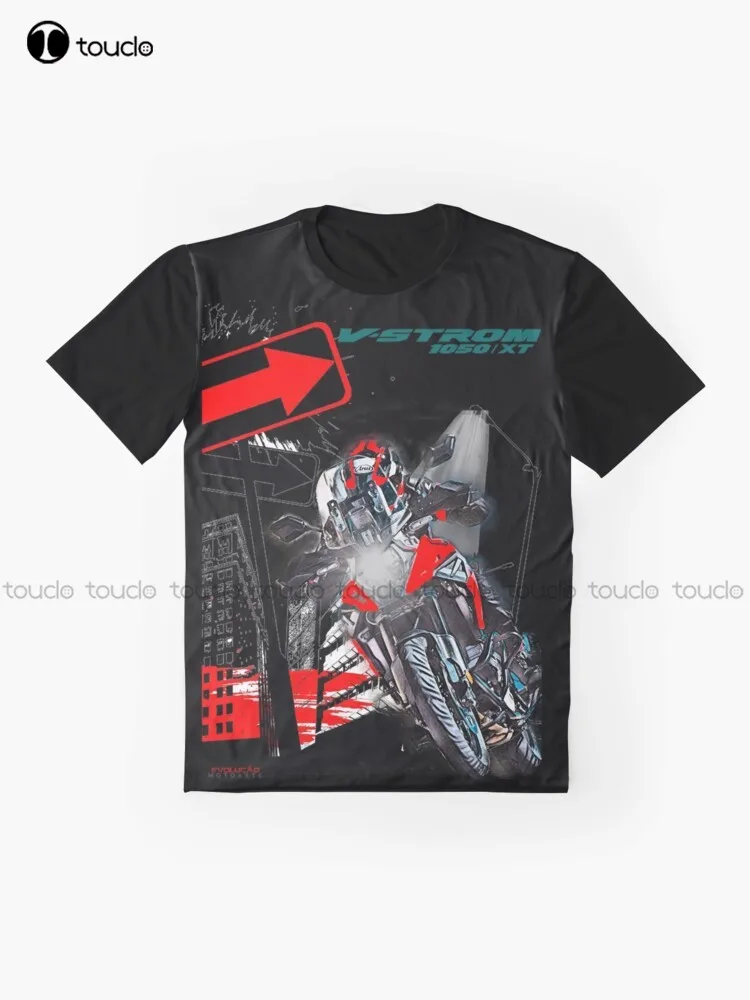 New V-Strom 1050 Xt Moto, Motorcycles Graphic T-Shirt Custom Aldult Teen Unisex Digital Printing Tee Shirts Custom Gift Xs-5Xl