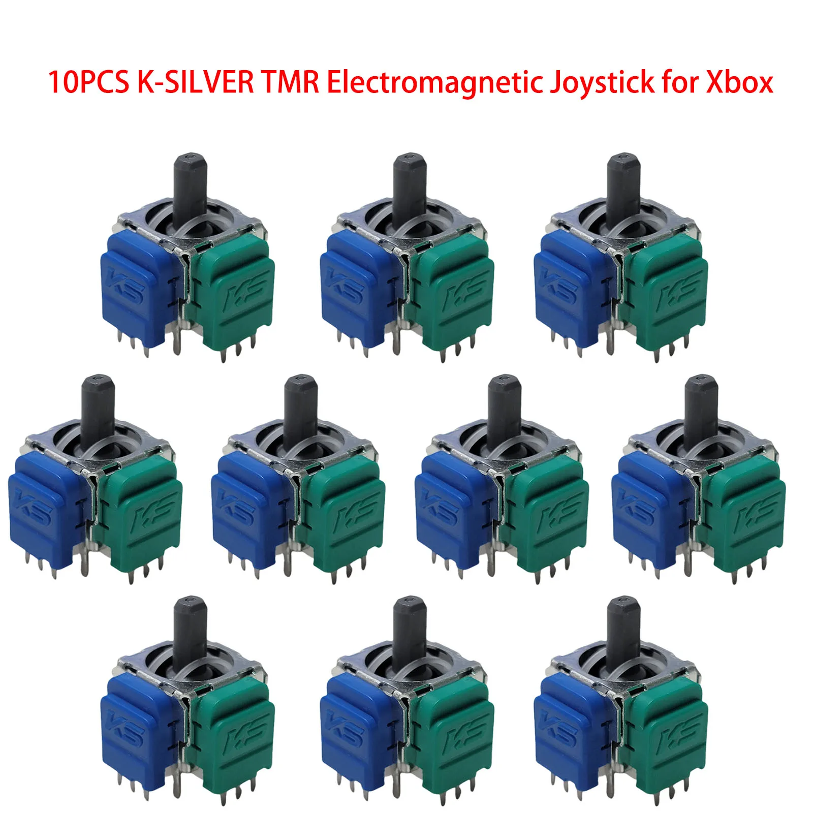 10 قطعة K-SILVER TMR عصا التحكم الكهرومغناطيسية المضادة للانجراف ترقية استبدال ل XBOX أذرع التحكم في ألعاب الفيديو نفق المقاومة المغناطيسية