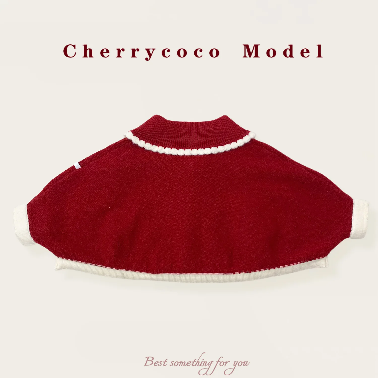 عباءة محبوكة للفتيات لخريف وشتاء 2025 مجموعة جديدة معطف صوفي لطيف للأميرة الحلوة للفتيات الصغيرات