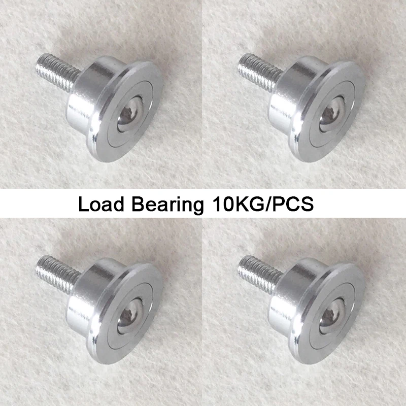 HOT 10PCS Precision Conveying Universal Ball Bearing Transfer Unit Conveyor Rollers Casters Bull's Eye Wheels Loading 10KG/PCS