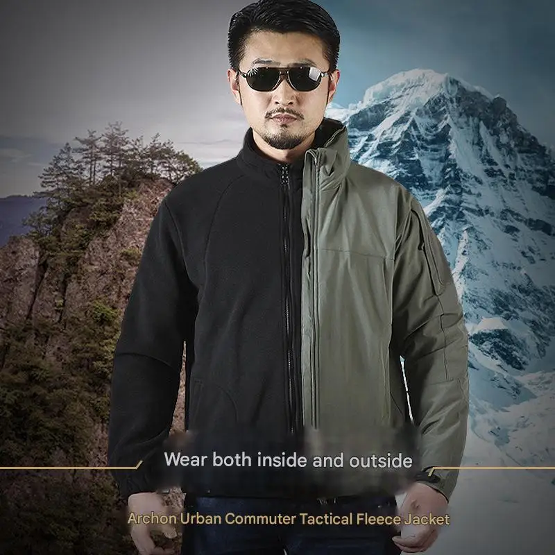 

Тактическая флисовая куртка Archon, мужская флисовая куртка, верхняя уличная куртка на подкладке, осенне-зимняя теплая толстая