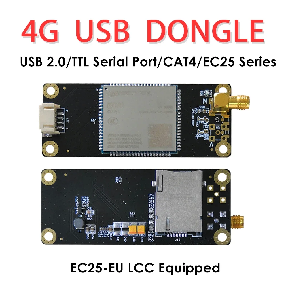 

4G LTE Modems EC25-EU LCC to USB2.0 Industrial Adapter W/SIM Card Slot/GPS LTE FDD B1/B3/B5/B7/B8/B20 For EMEA